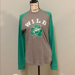 Minnesota Wild St.Patricks day long sleeve shirt.